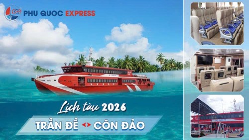 Lịch Tàu Trần Đề - Côn Đảo 2026 (Tàu Trưng Nhị) 