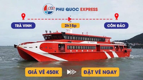 Vé tàu Trà Vinh Duyên Hải - Côn Đảo và lịch tàu 2026